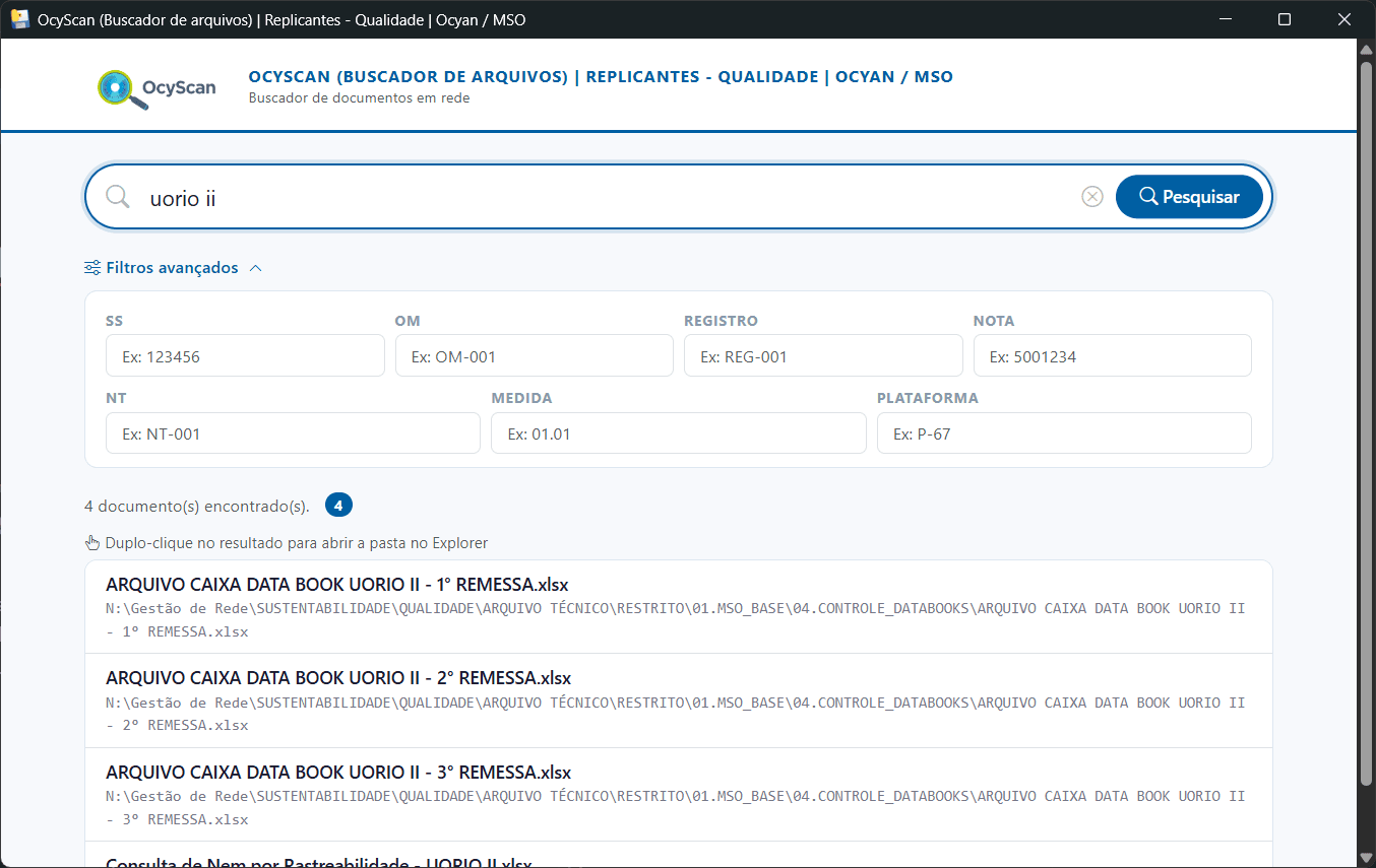 OcyScan (Buscador de arquivos)